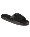 ISOTONER SIGNATURE ISOTONER WOMEN'S MICROTERRY SATIN TRIM WIDER WIDTH SLIDE SLIPPERS