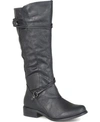Journee Collection Women's Wide Calf Harley Boot Women's Shoes In Black