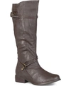 Journee Collection Women's Extra Wide Calf Harley Boot In Brown