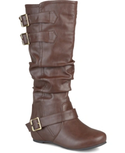 Journee Collection Women's Tiffany Boot In Brown