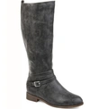Journee Collection Women's Wide Calf Ivie Boot Women's Shoes In Grey