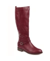 Journee Collection Women's Ivie Wide Calf Knee High Riding Boots In Wine