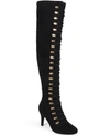 Journee Collection Journee Trill Over-the-knee Lace-up Boot In Black