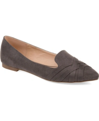 Journee Collection Women's Mindee Flat Women's Shoes In Gray