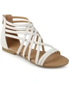 Journee Collection Hanni Strappy Gladiator Sandal In White