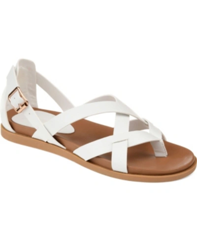 Journee Collection Women's Ziporah Sandal In White