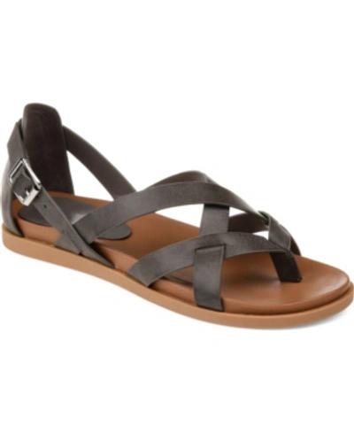 Journee Collection Collection Women's Ziporah Sandal In Grey