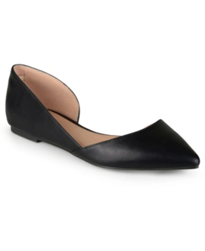 Journee Collection Collection Women's Wide Width Cortni Flat In Black