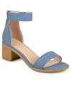 Journee Collection Women's Percy Block Heel Sandals In Blue