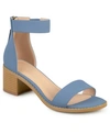 Journee Collection Percy Open Toe Heeled Sandal In Blue