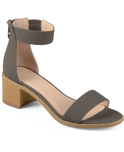 Journee Collection Women's Percy Sandals Women's Shoes In Grey