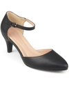 Journee Collection Bettie Ankle Strap Pump In Black