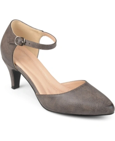 Journee Collection Women's Bettie Heels Women's Shoes In Taupe