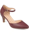 Journee Collection Journee Womens Bettie Almond Toe Mid Heel Pumps In Pink
