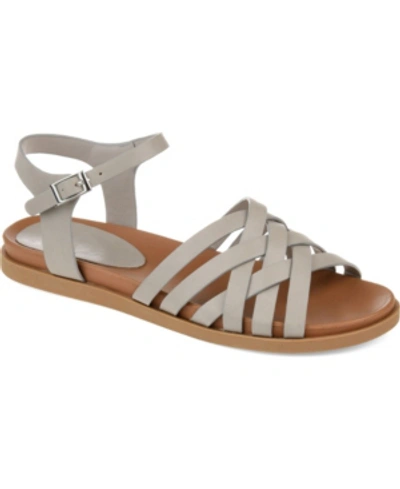 Journee Collection Women's Kimmie Sandals Women's Shoes In Grey