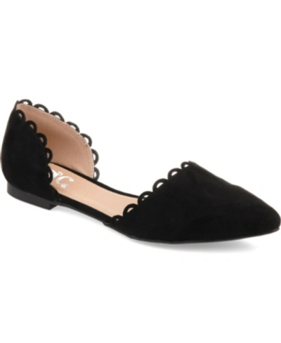 JOURNEE COLLECTION WOMEN'S JEZLIN SCALLOPED FLATS