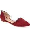 Journee Collection Journee Jezlin Flat In Wine
