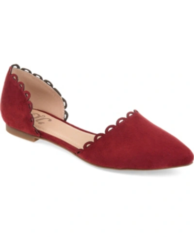 JOURNEE COLLECTION WOMEN'S JEZLIN SCALLOPED FLATS