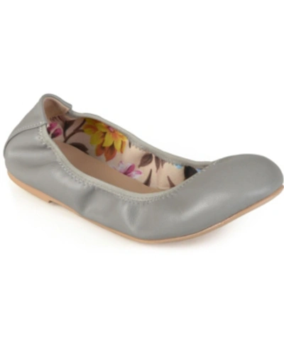 Journee Collection Women's Lindy Flats Women's Shoes In Gray