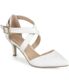 Journee Collection Journee Riva Crossover Pump In White