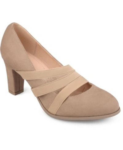 Journee Collection Women's Loren Heels Women's Shoes In Taupe