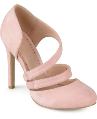 Journee Collection Women's Zeera Heels In Pink