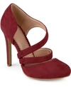 Journee Collection Women's Zeera Heels Women's Shoes In Wine
