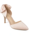 Journee Collection Women's Tanzi Bow Stilettos In Blush