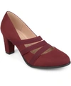 Journee Collection Journee Loren Strappy Pump In Wine
