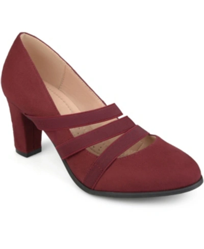 Journee Collection Women's Loren Heels Women's Shoes In Wine