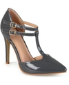 Journee Collection Womens Tru Pointed Toe High Stiletto Pumps In Grey