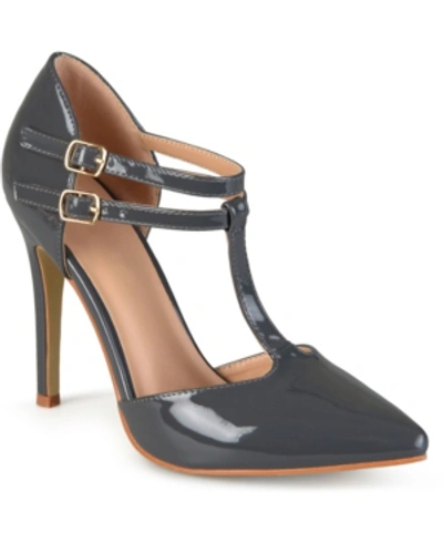 JOURNEE COLLECTION WOMEN'S TRU T STRAP STILETTO PUMPS