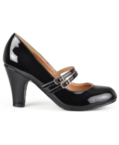 Journee Collection Women's Wendy Double Strap Heels In Black