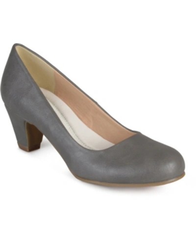 Journee Collection Journee Women's Comfort Wide Width Luu Pumps In Grey