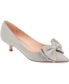 Journee Collection Women's Orana Bow Heels Women's Shoes In Grey