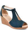 Journee Collection Kedzie Wedge Sandal In Blue