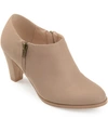 Journee Collection Women's Sanzi Round Toe Heeled Shooties In Taupe