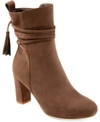 Journee Collection Zuri Tassel Ankle Bootie In Taupe