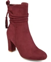 Journee Collection Zuri Tassel Ankle Bootie In Wine
