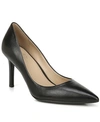 Naturalizer Faelyn Womens Cushioned Footbed Pointed Toe Pumps In Black