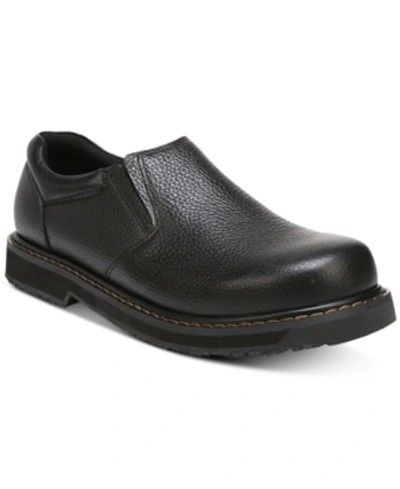 Dr. Scholl's Men's Winder Ii Oil & Slip Resistant Slip-on Loafers In Black