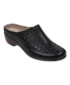 Easy Spirit Women's Dusk Block Heel Slip-on Casual Mules In Black