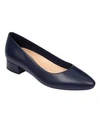 Easy Spirit Women's Caldise Slip-on Low Heel Dress Pumps Women's Shoes In Dark Blue