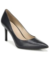 Naturalizer Faelyn Womens Cushioned Footbed Pointed Toe Pumps In Inky Navy Leather