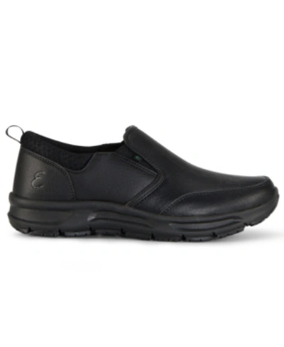 Emeril Lagasse Footwear Emeril Lagasse Women's Quarter Slip On Slip-resistant Sneakers Women's Shoes In Black Leather
