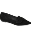 Journee Collection Journee Audrey Buckle Flat In Black