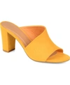 Journee Collection Collection Women's Tru Comfort Foam Wide Width Allea Slide In Mustard