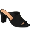 Journee Collection Allea Block Heel Mule In Black