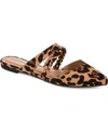 Journee Collection Olivea Flat Brown Leopard Print Slip On Mule Zpo3876 In Beige