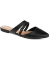 Journee Collection Journee Olivea Braided Strap Mule In Black